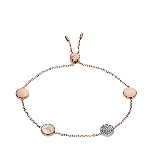 Emporio Armani Armband Für Frauen, 16 Cm Rose Gold Edelstahlarmband