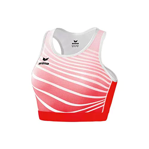 Erima Damen Athletic Bra, Rot/Weiß