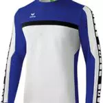 Erima Kinder Classic 5-C Trainings Sweatshirt, Weiß/Indigo Blau/Schwarz