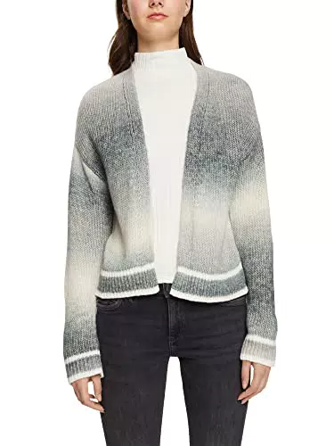 ESPRIT Damen 092ee1i307 Strickjacke, Gun Metal, S EU
