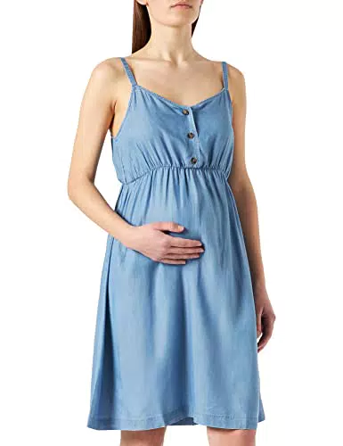 ESPRIT Maternity Damen Jurk geweven mouwloos Kleid, Medium Wash - 960
