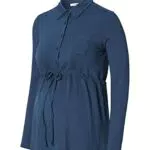 ESPRIT Maternity Damen Nursing Long Sleeve T-Shirt, Dark Blue-405