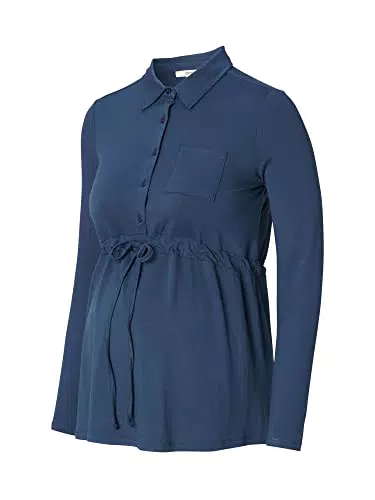 ESPRIT Maternity Damen Nursing Long Sleeve T-Shirt, Dark Blue-405