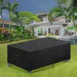 Essort Gartenmöbel Abdeckung wasserdicht, Abdeckplane für Gartenmöbel Abdeckhaube für Möbelsets