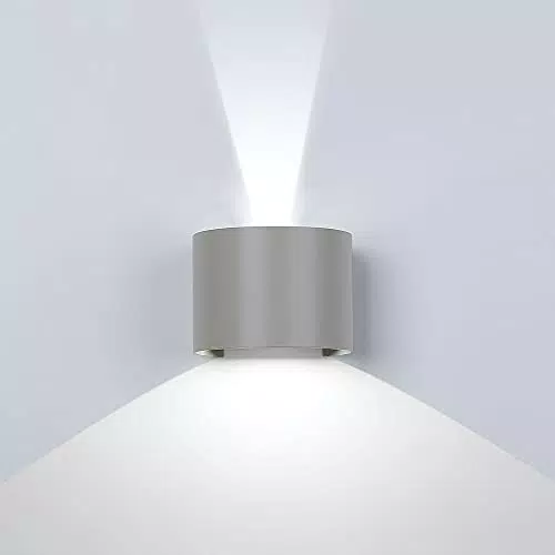 ETiME 12W LED Wandleuchte außen Wandlampe Wasserdicht mit einstellbar Abstrahlwinkel IP65 LED Wandbeleuchtung Kaltweiß