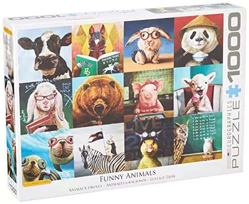 Eurographics 1000 Teile - Lustige Tiere von Lucia Heffernan