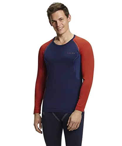 FALKE Herren Baselayer-Shirt Warm Trend Round Neck M L/S SH Funktionsmaterial Schnelltrocknend 1 Stück