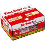 fischer DUOPOWER 6 x 30, Universaldübel, leistungsstarker 2-Komponenten-Dübel