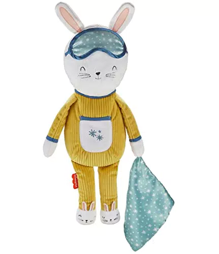 Fisher-Price GMN58 - Traumhäschen Schlafbegleiter, Plüschspielzeug mit Musik für Kleinkinder