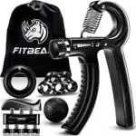 FitBeast Handtrainer Fingertrainer, Griffkraft Trainingsset - 5er-Pack