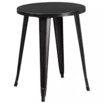 Flash Möbel 61 cm rund Metall Indoor-Outdoor Tisch