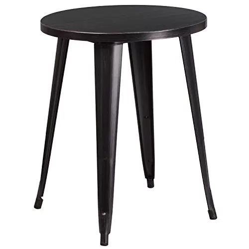 Flash Möbel 61 cm rund Metall Indoor-Outdoor Tisch