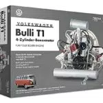 FRANZIS 67152 Volkswagen VW Bulli T1 Boxermotor, originalgetreuer Motorbausatz des 4-Zylinder Motors im Maßstab 1:4