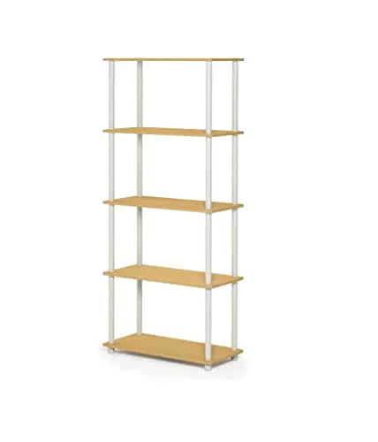 Furinno Turn-N-Tube 5-stufiges Mehrzweck-Regal, Bücherregal