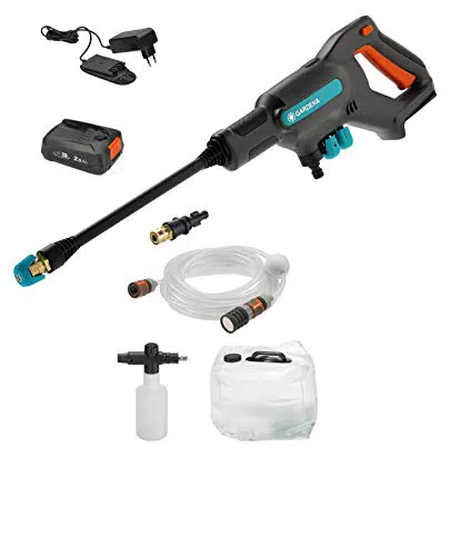 Gardena 14800-31 Akku-Mitteldruckreinger AquaClean 24/18V P4A Premium Set Black One Size
