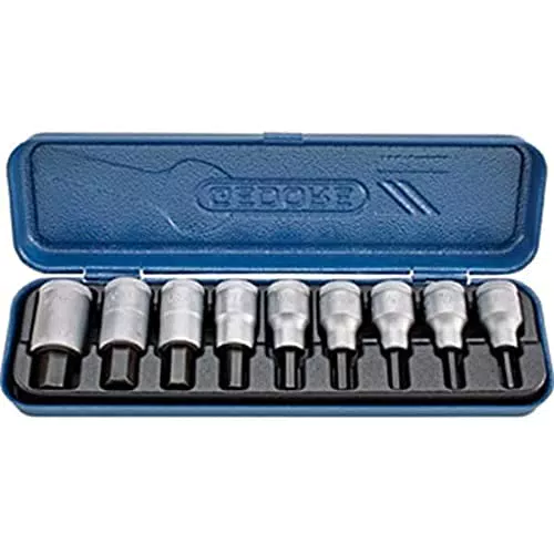 GEDORE 19 PA Schraubendreher-Satz 1/2' 9-tlg Innen-6-kt ZOLL