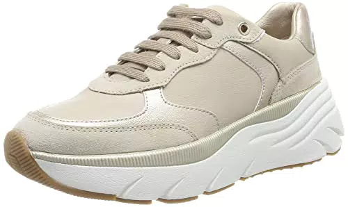 Geox D DIAMANTA Sneaker, LT Taupe