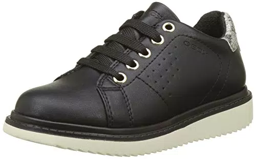 Geox J THYMAR Girl A Derbys, Schwarz