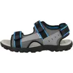 Geox JR Strada Sandal, DK Grey/LT Blue
