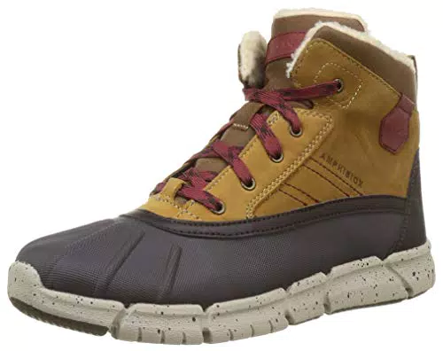 Geox Junior Boy J FLEXYPER BOY B ABX BOOT LT BROWN/DK RED_