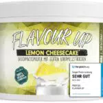 Geschmackspulver LEMON CHEESECAKE 250g - Leckerer Geschmack und Süße - nur 11 kcal pro Portion - Vielseitig einsetzbar für Lebensmittel & Getränke - Flavour Powder - FLAVOUR UP