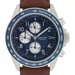 Gigandet Herren Uhr Chronograph Quarz mit Leder Armband G24-009