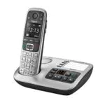 Gigaset E560A - Schnurloses Senioren DECT-Telefon - Mobilteil mit Anrufbeantworter - Farb-Display - Freisprechfunktion - Grosse Tasten - Telefon mit SOS Taste - Analog Telefon