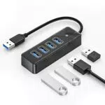 GiGimundo USB Hub 3.0，4 Port USB 3 hub für Laptop