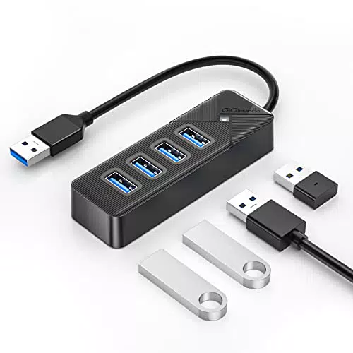 GiGimundo USB Hub 3.0，4 Port USB 3 hub für Laptop