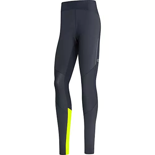 GORE WEAR Herren Lauf-Tights, R5, GORE-TEX INFINIUM Schwarz/Neon-Gelb