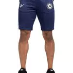 Gorilla Wear - Stratford Track Shorts - Blau - Bodybuilding Sport Alltag Freizeit mit Logo Aufdruck leicht und bequem für optimale Bewegung aus Polyester und Spandex