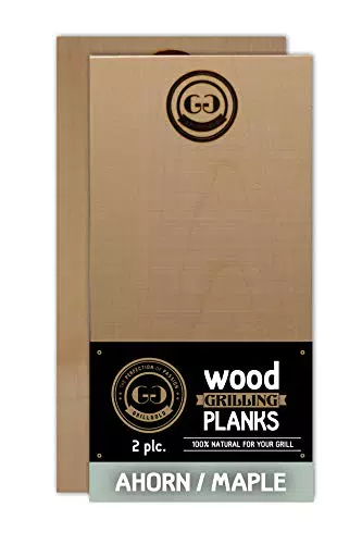 Grillgold Räucherbretter aus heimischen Ahornholz, Hochwertige Wood Grilling Planks für Grill und BBQ