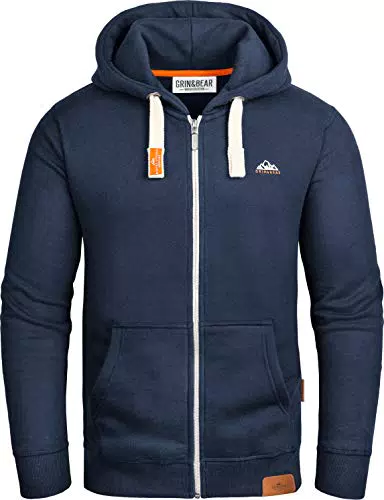 Grin&Bear Herren Kapuzenpullover Navy GEC022