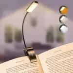 Gritin Leselampe Buch Klemme, Buchlampe, 3 Farbtemperatur Modi