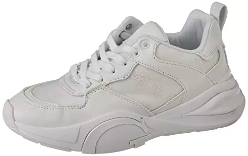 Guess Damen Bestie3 Gymnastikschuh, Weiß