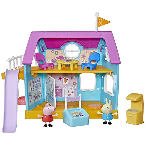 Hasbro Peppa Wutz Peppas Kinder-Clubhaus, Vorschulspielzeug mit Soundeffekten