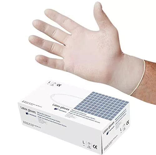 HeroTouch, Medical Latexhandschuhe, Größe L, 100 Stück