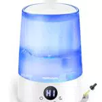 Homvana Luftbefeuchter Schlafzimmer Top-Fill, 3.6L 360°Cool Mist 34H Dauerhaft