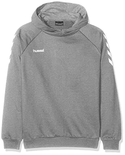 Hummel Unisex Kinder HMLGO Kids Cotton Hoodie, Grey Melange