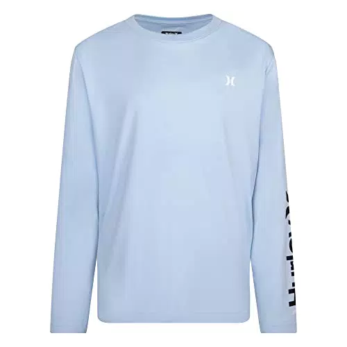 Hurley Jungen Hrlb Icon UPF L/S Top Tshirt, Blue Dream Heather