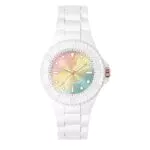 Ice-Watch - ICE generation Sunset rainbow - Weiße Damenuhr mit Silikonarmband - 019141