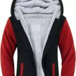 igeekwell Herren Fleece Full Zip Up Hoodie, Atmungsaktive Kapuzenpullover Kapuzenjacke Sweatjacke für Männer