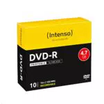 Intenso DVD-R Rohlinge, Printable, 4, 7GB, 16x Speed