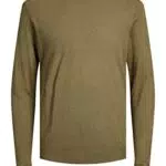 JACK & JONES Men's JPRIGOR Linen Knit Crew Neck Strickpullover