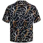 JACK & JONES PLUS Male JPRBLATROPIC Resort Shirt S/S PS SS23 Hemd