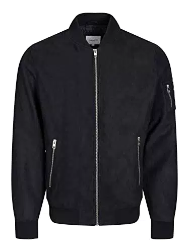 JACK&JONES PLUS Herren JJROCKY FS Bomber PS Jacke, Jet Black
