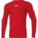 JAKO Herren Komfort 2.0 Longsleeve, Sportrot, S EU
