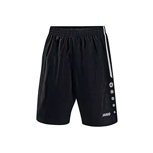 JAKO Herren sportbroek turin Kinder Sporthose, Schwarz/Weiß