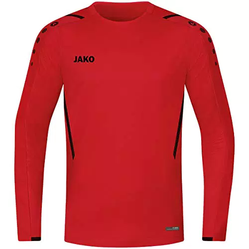 JAKO Unisex Kinder 8821 Sweat Challenge, Rot/Schwarz