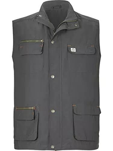 Jan Vanderstorm Herren Trekking Weste Helmbot dunkelgrau L - 54